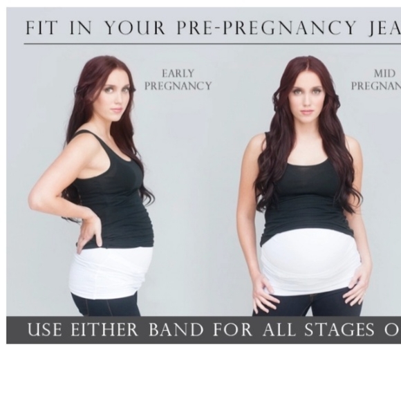 BLACK Belly Button Maternity Body Band - Picture 8 of 8